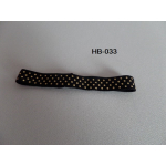 Haarband zwart met gouden stippen 